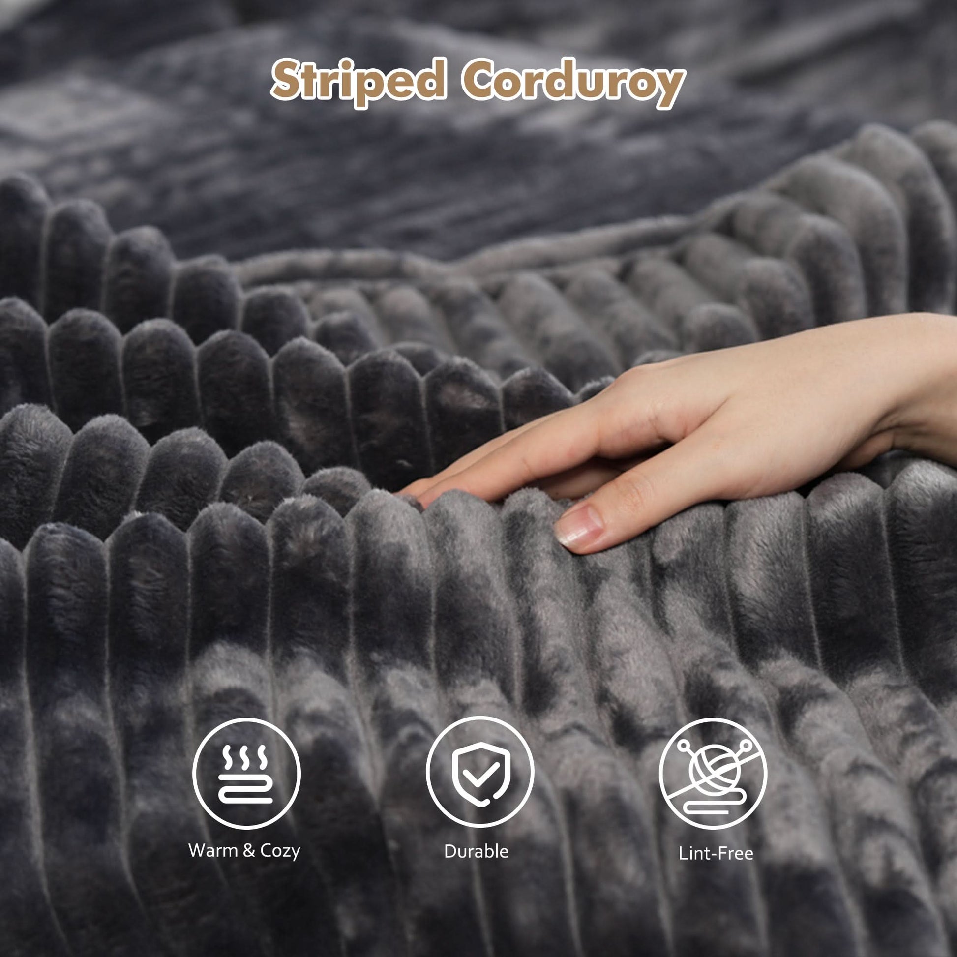 OVIOS Modular Cloud Sofa with Memory Foam & L-Shaped Chaise,Corduroy Fabric Sofa, No Assembly Required